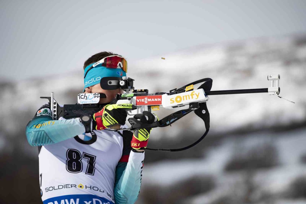 15.02.2019, Soldier Hollow, United States of America (USA): Fabien Claude (FRA) - IBU world cup biathlon, sprint men, Soldier Hollow (USA). www.nordicfocus.com. © Manzoni/NordicFocus. Every downloaded picture is fee-liable.