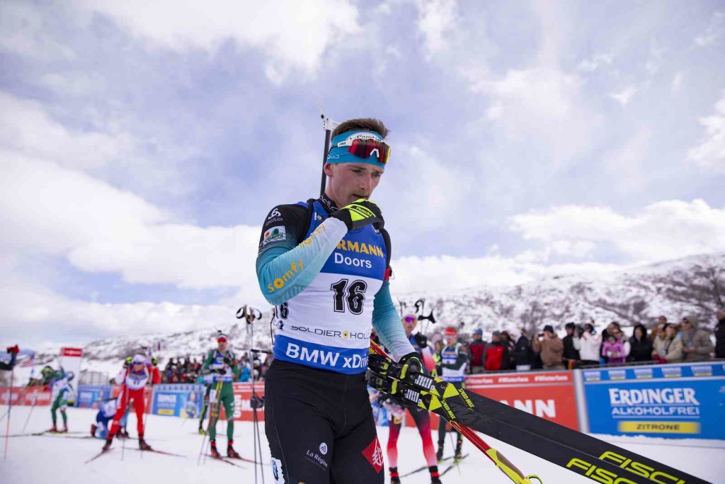 16.02.2019, Soldier Hollow, United States of America (USA): Fabien Claude (FRA) - IBU world cup biathlon, pursuit men, Soldier Hollow (USA). www.nordicfocus.com. © Manzoni/NordicFocus. Every downloaded picture is fee-liable.